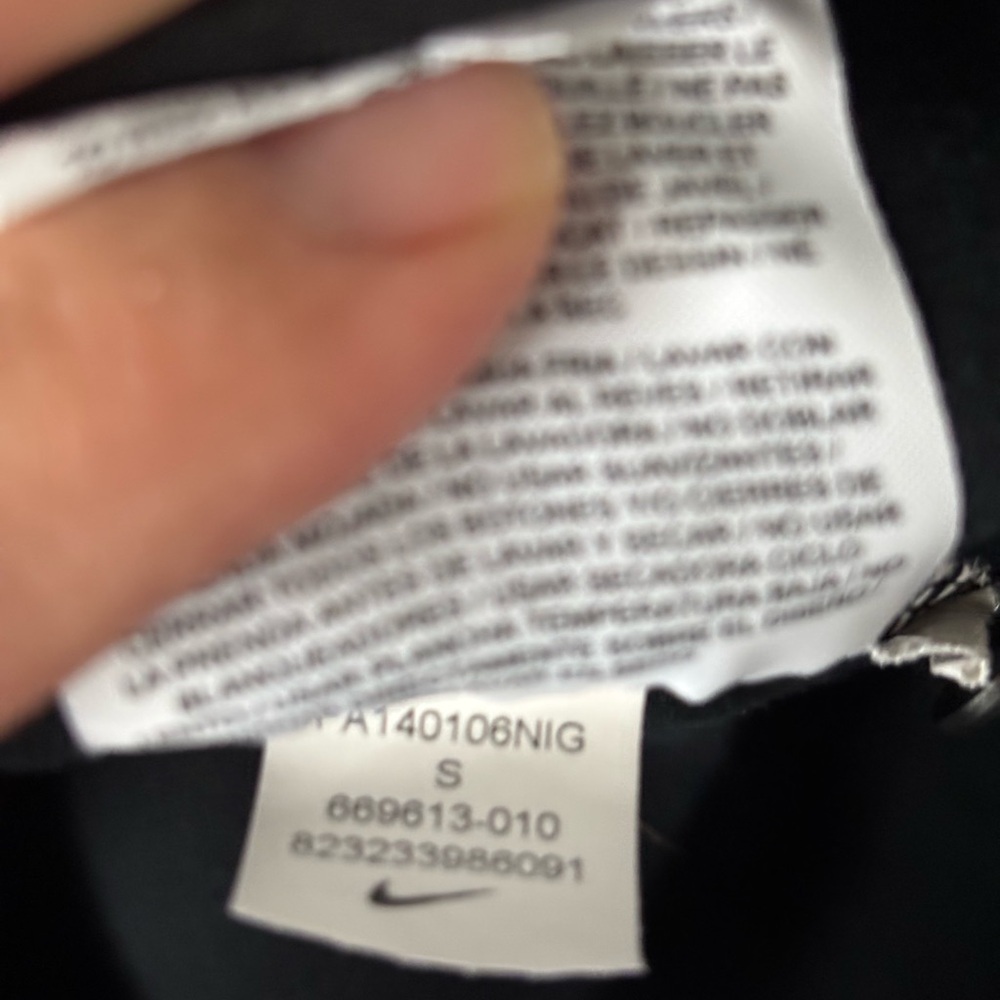 Nike Black Asymmetrical Zip Hooded Jacket | Size S - Picture 8 of 14